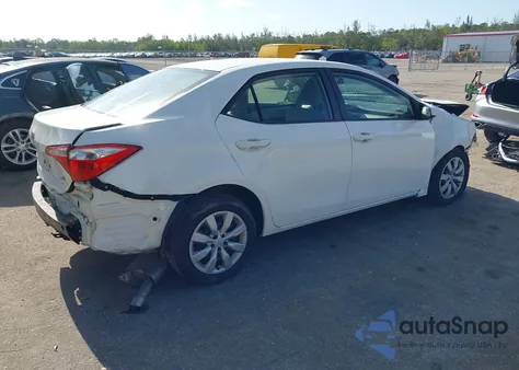 2016 Toyota Corolla Le из США, поврежденный, VIN 2T1BURHE4GC738062